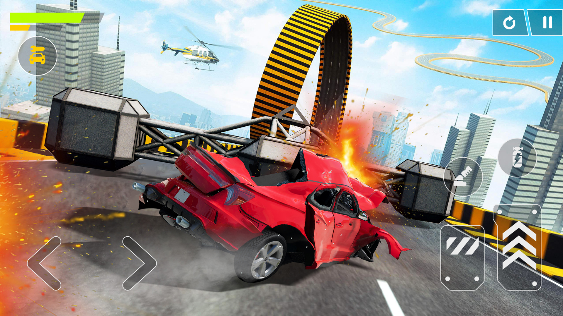 Descargar Flying Car Crash: Real Stunts gratis para Android A.n.d.r.o.i.d. .5...0. .a.n.d. .m.o.r.e.