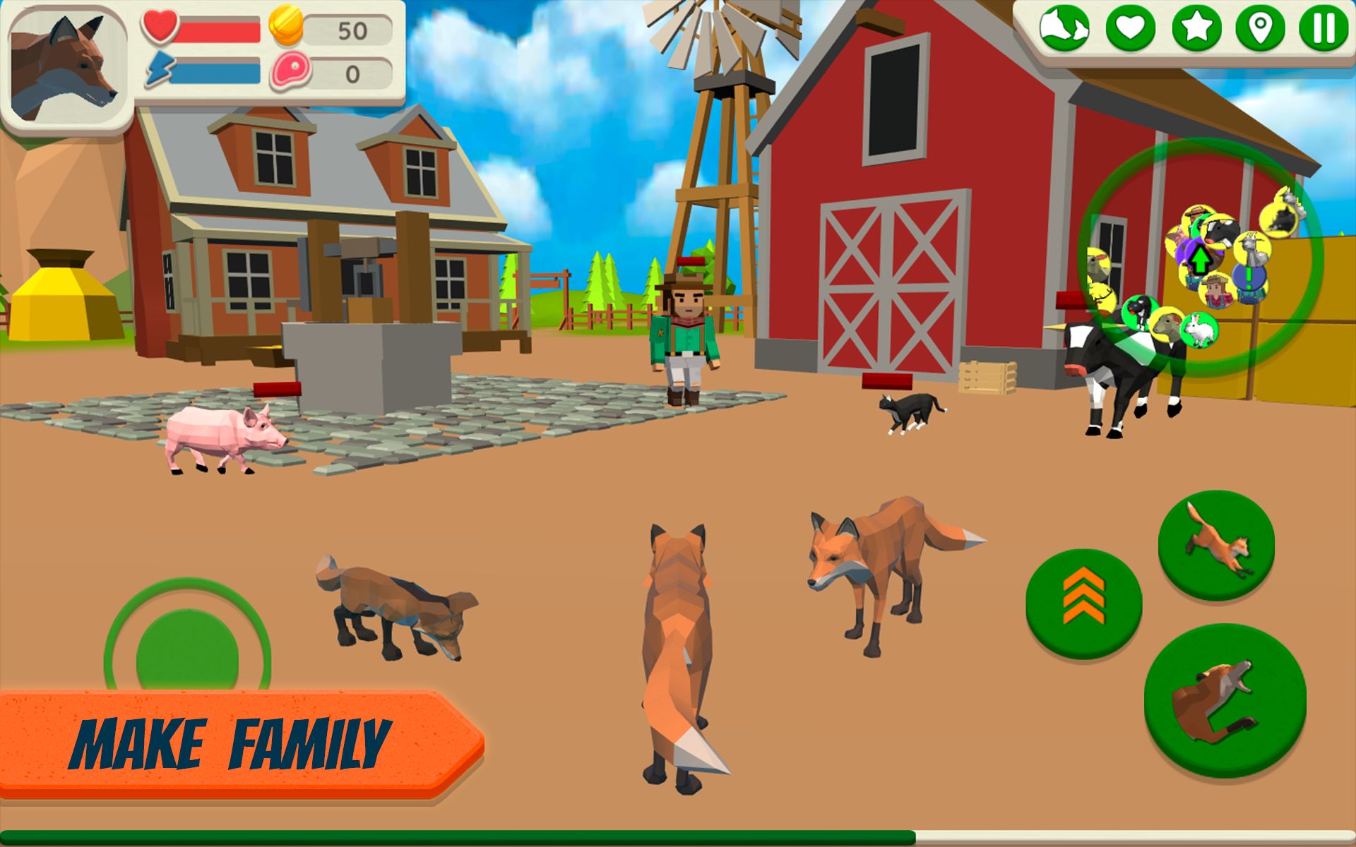 Descargar Fox Family - Animal Simulator gratis para Android.