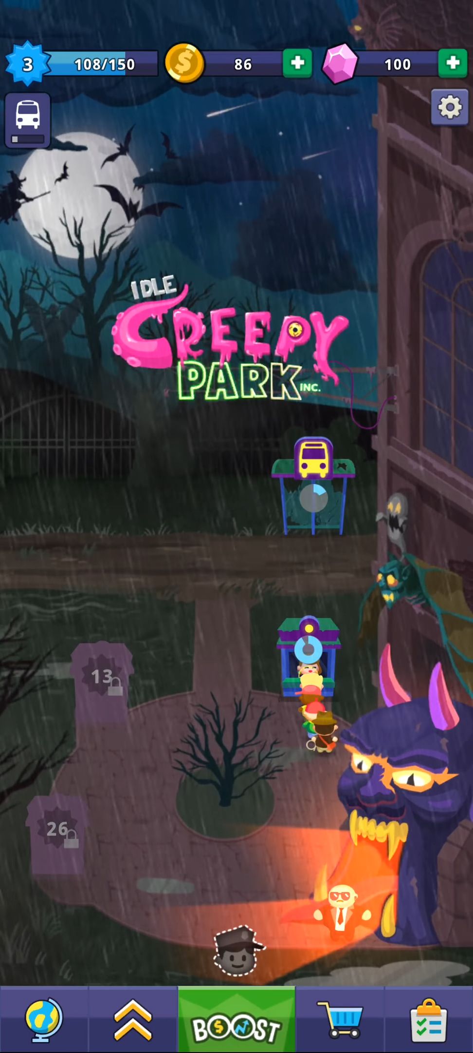 Descargar Idle Creepy Park Inc. gratis para Android.