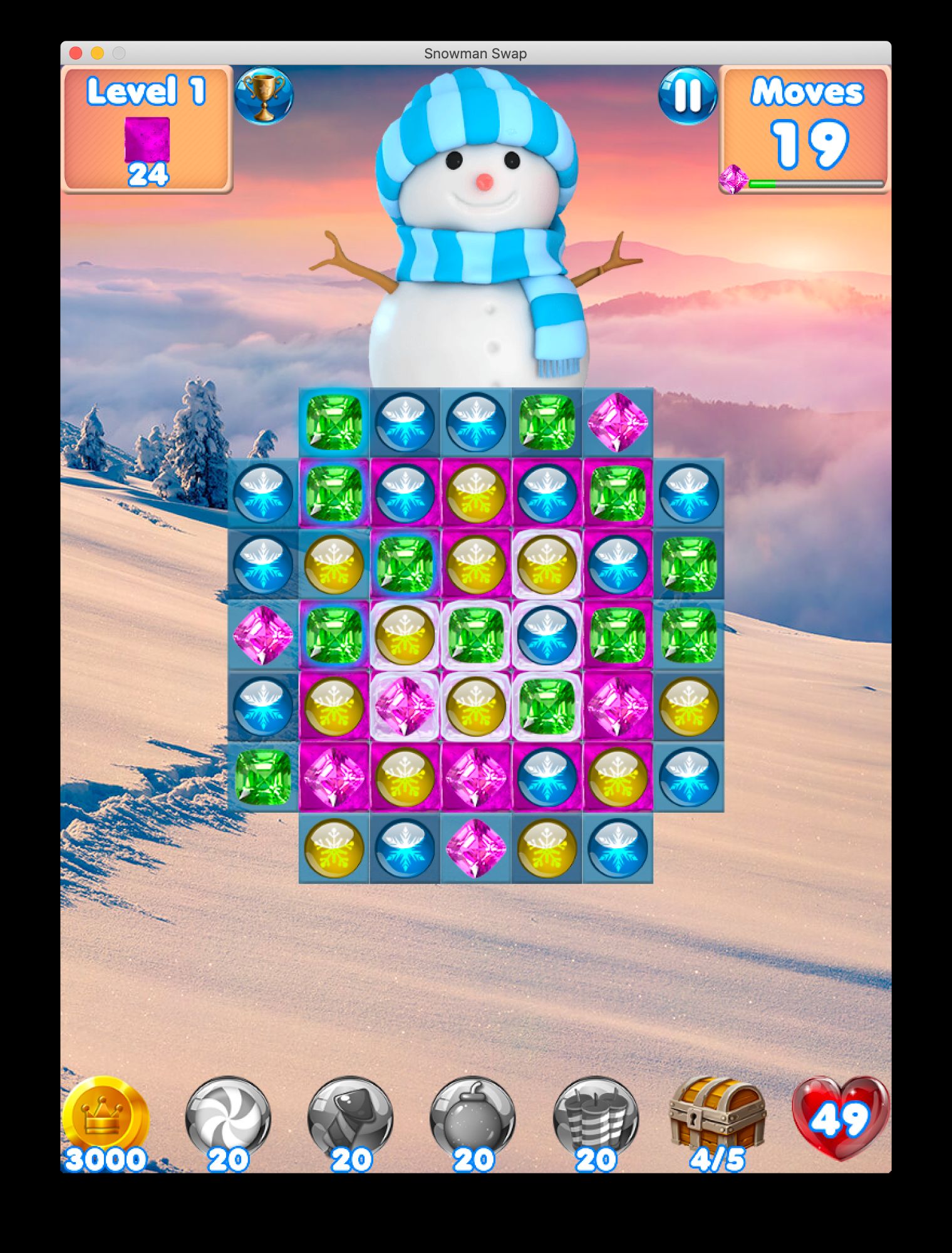 Descargar Snowman Swap - match 3 games and Christmas Games gratis para Android.