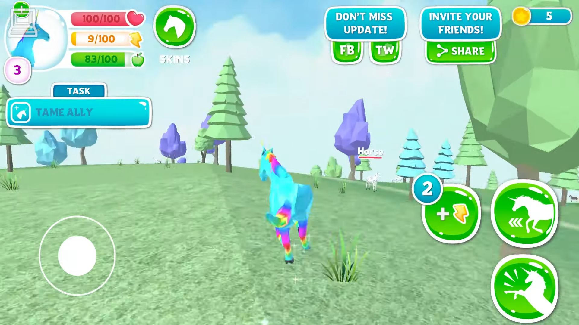 Descargar Unicorn Christmas Simulator gratis para Android.