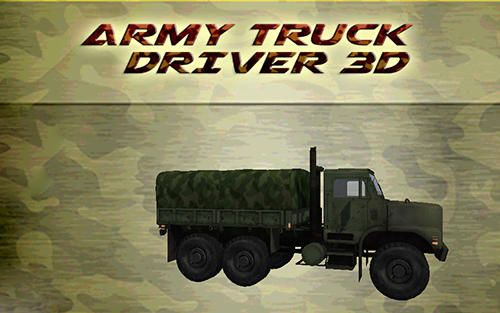 Conductor de camión del ejército 3D