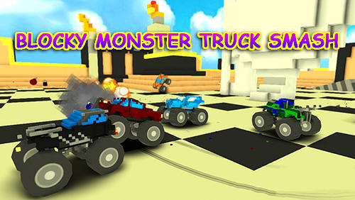 Destrucción de los camiones monstruos de bloques 