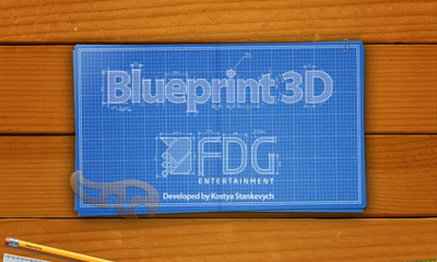 Huella Azul 3D HD