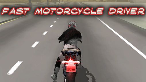 Conductor de la motocicleta rápida 