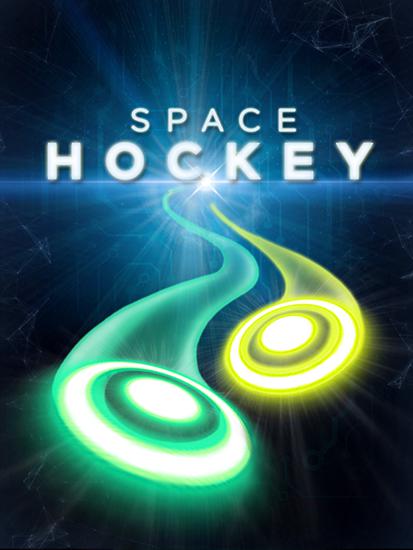 Hockey de aire resplandeciente espacial 