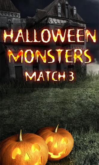 Monstruos de Halloween: Tres en línea 