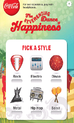 Descargar Baile interminable de Felicidad (CocaCola) gratis para Android.