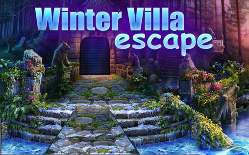 Escape de la villa de invierno al amanecer
