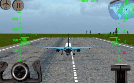 Simulador de vuelos en avión 3D