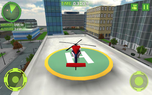 Simulador de helicóptero sanitario  