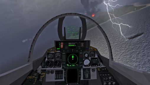 Aterrizaje en  portaaviones F18 2