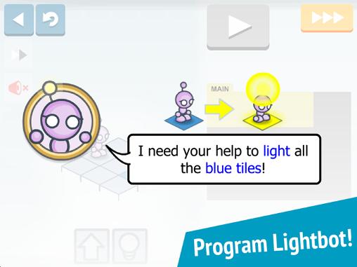 Bot de luz: Rompecabezas de programación