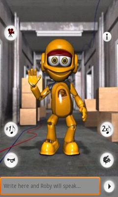 Robot Roby que sabe hablar 