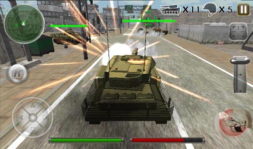 Tanque 3D: Defensa y ataque 