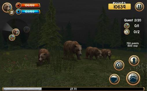 Simulador de oso salvaje 