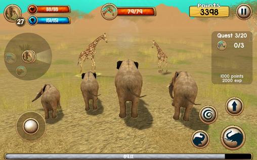 Simulador 3D de elefante salvaje