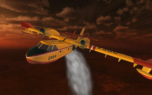 Simulador de avión de extinción de incendios
