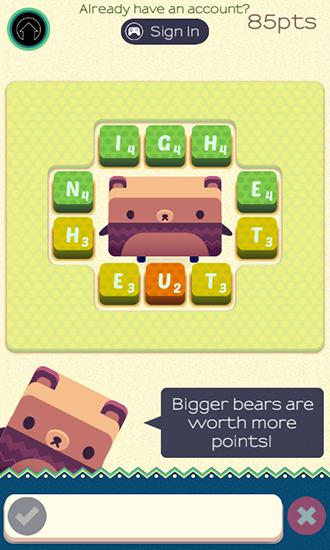 Alfabético de oso: Juego a las palabras inglesas