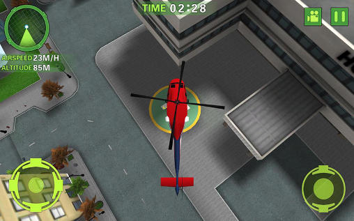 Simulador de helicóptero sanitario  