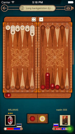 Backgammon: Partidos en vivo