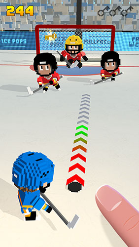 Hockey de bloques: Carrera de hielo 