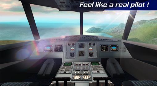 Simulador real de vuelo del piloto 3D
