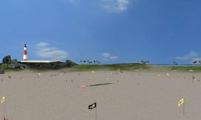 Críquet en la playa