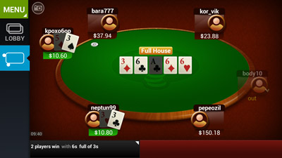 Club de póquer móvil  