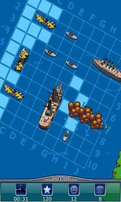 Barcos de Guerra. Mar en Llamas