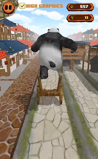 Carrera del panda: Salto y corre lejos