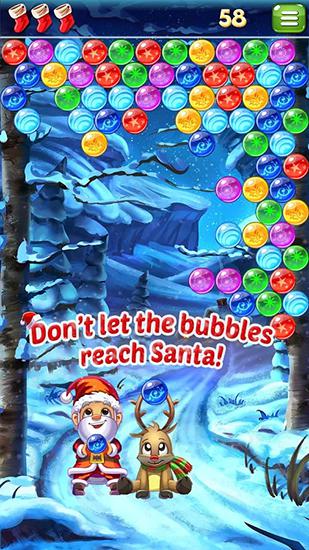 Explosión de Santa: Disparo a las burbujas 