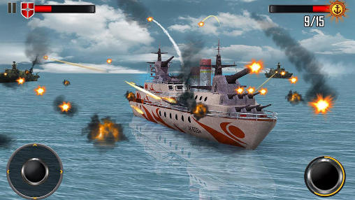Batalla 3D de barcos de militares 