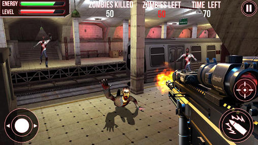 Ataque 3D de zombis en el metro 