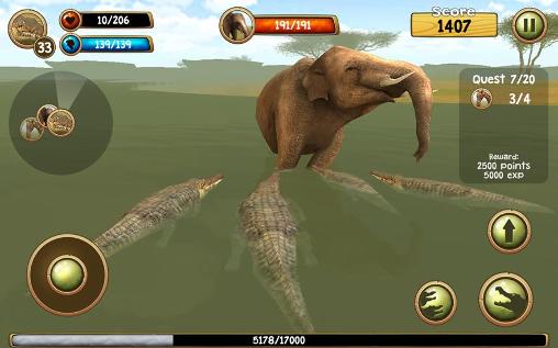 Simulador de cocodrilo salvaje