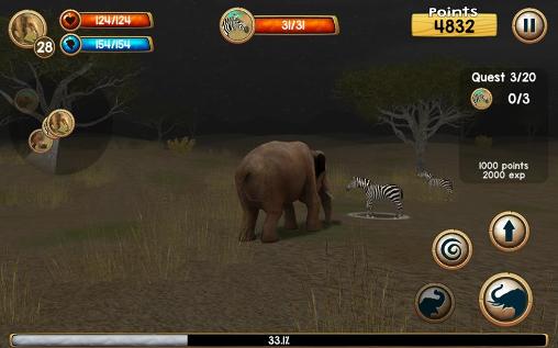 Simulador 3D de elefante salvaje
