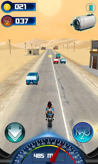 Carreras de moto en el desierto 
