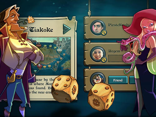 Guerras de pirata: Dados de juego del rey