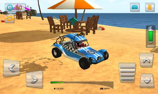 Acrobacias en el cochecillo 3D: Manía de playa