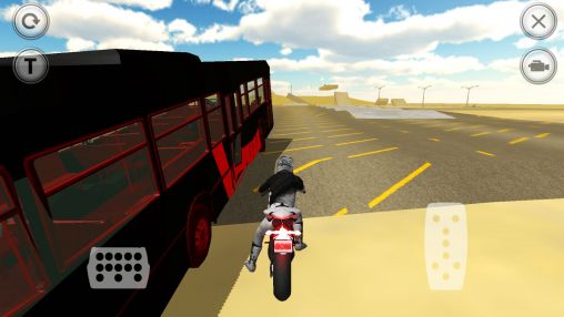 Corredor de moto extremo 3D