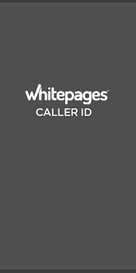 Página blanca de llamadas entrantes 