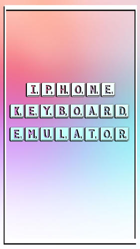 Emulador de teclado de  iPhone