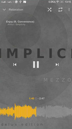 Mezzo: Reproductor de música 