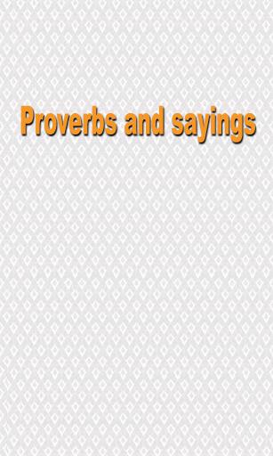 Proverbios y refranes