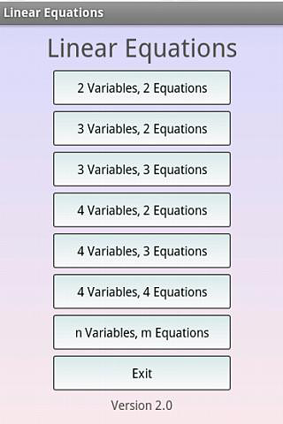 Sistemas de ecuaciones lineales 