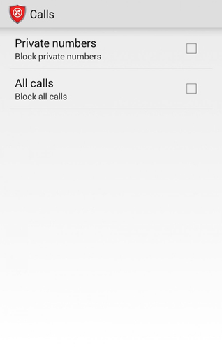 Lista negra de llamadas 