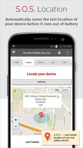 McAfee: Seguridad del dispositivo móvil 