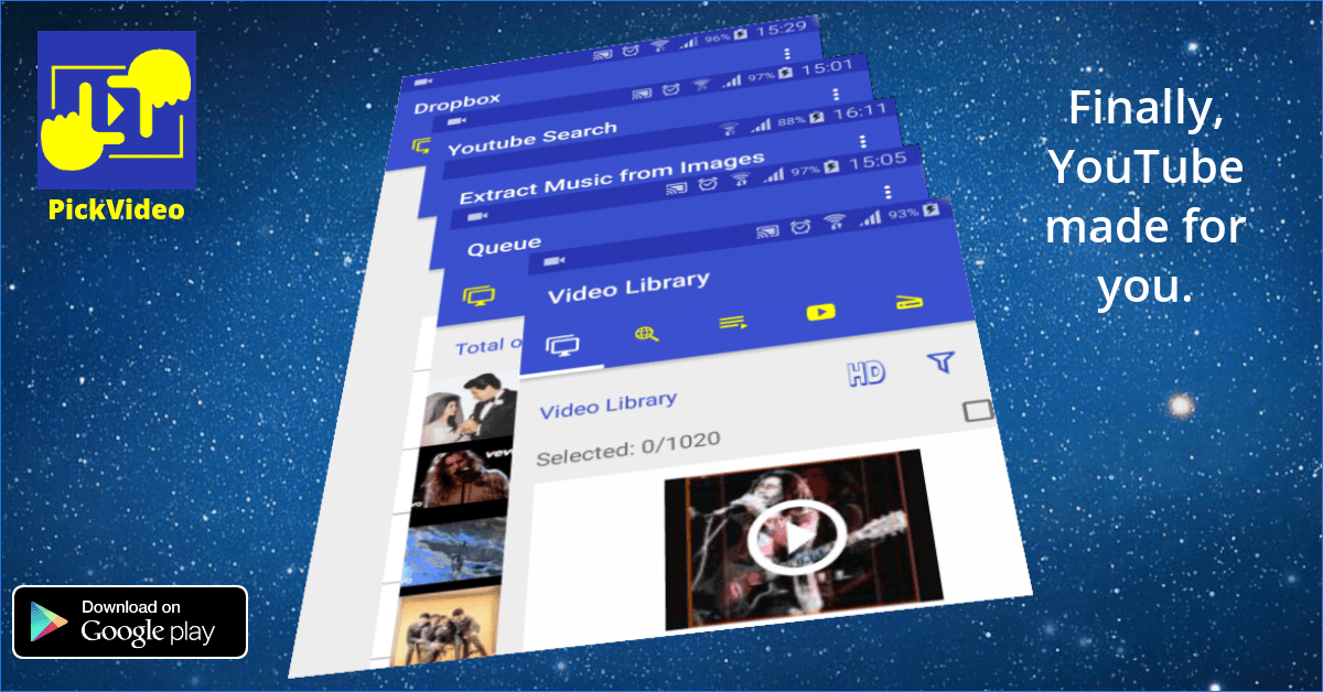 Descargar app PickVideo gratis para celular y tablet Android 4.0.3.