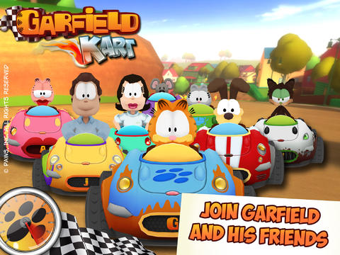 Karting con Garfield