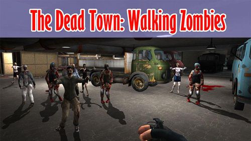 Ciudad muerta de zombis caminando